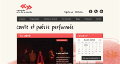 Desktop Screenshot of maisondesartsdelaparole.com